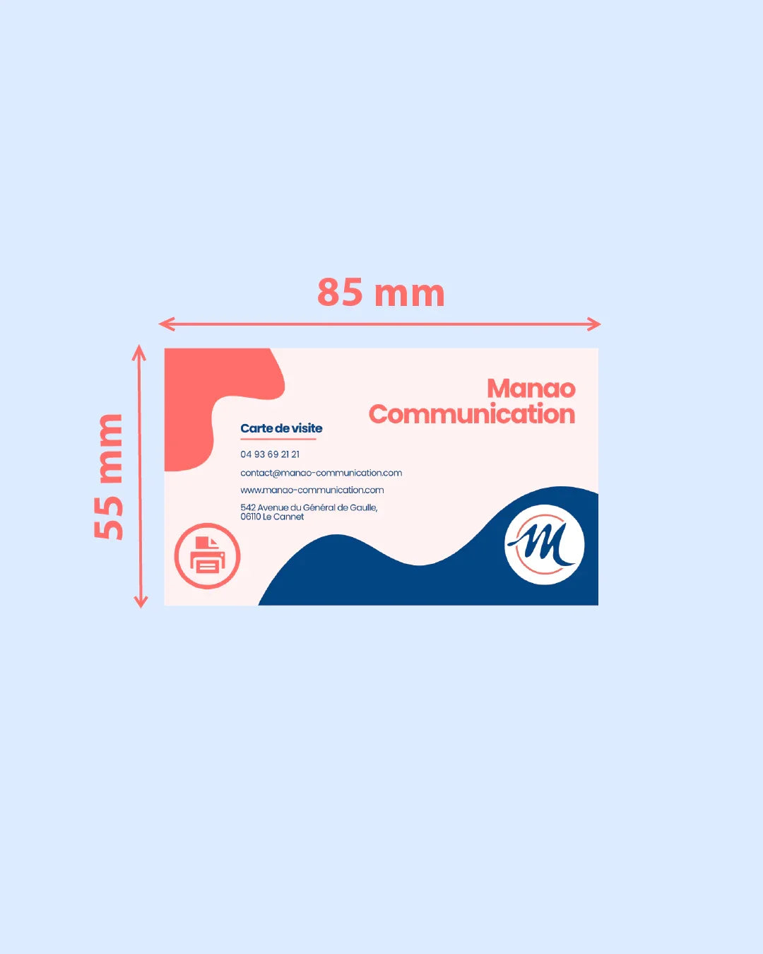 Carte de visite standard - Manao Communication