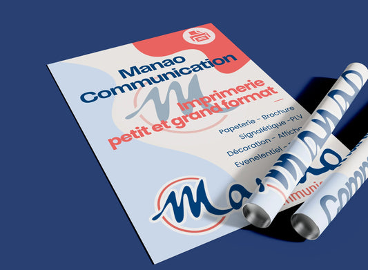 Affiche micro ventouse - Manao Communication