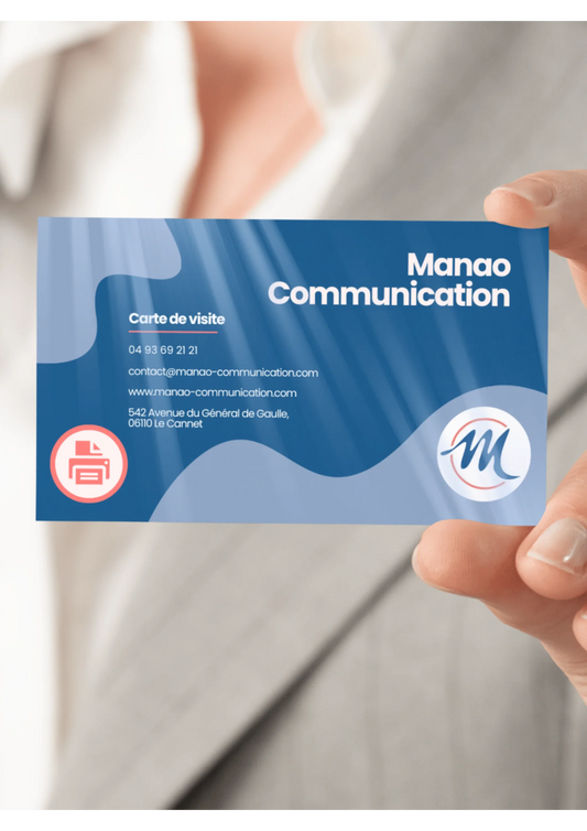 Carte de visite premium - Manao Communication