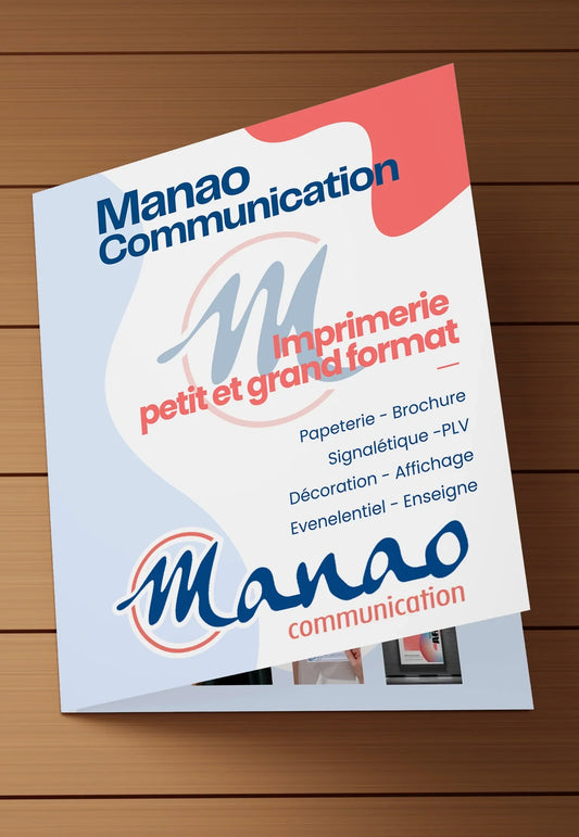 Dépliant 2 volets - Manao Communication