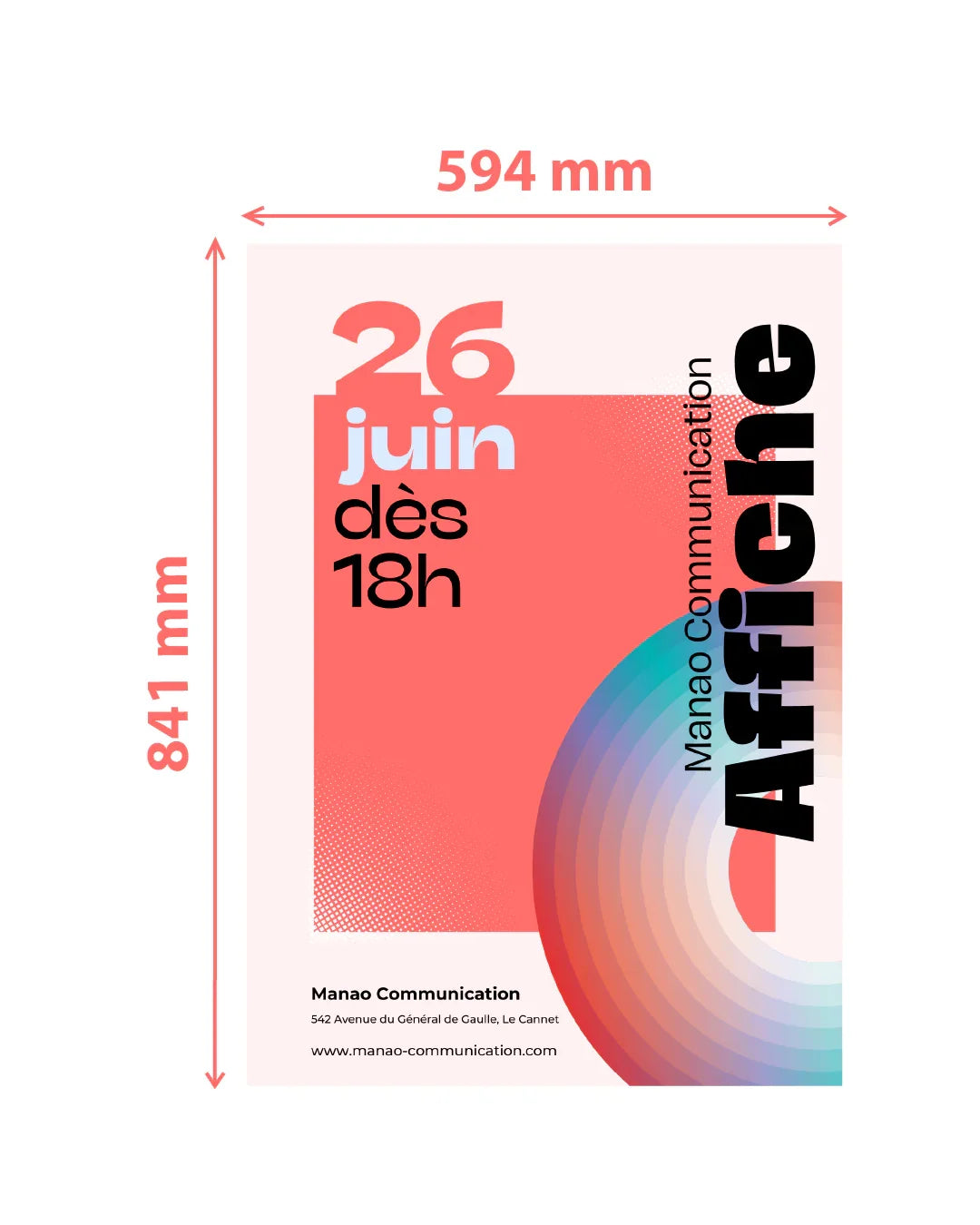 Affiche papier - Manao Communication