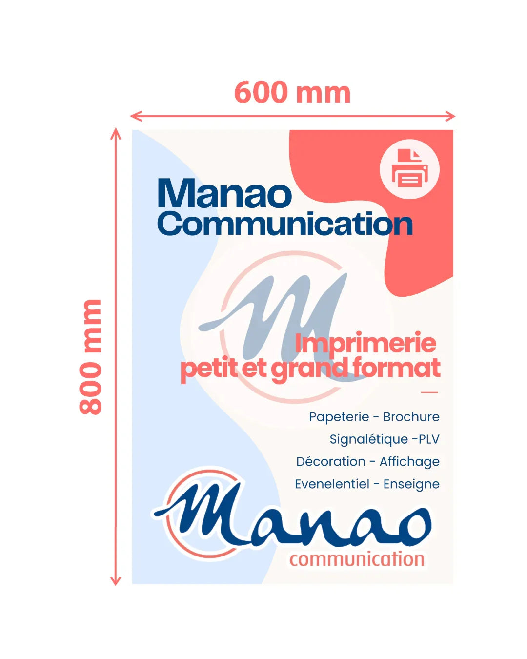 Affiche micro ventouse - Manao Communication