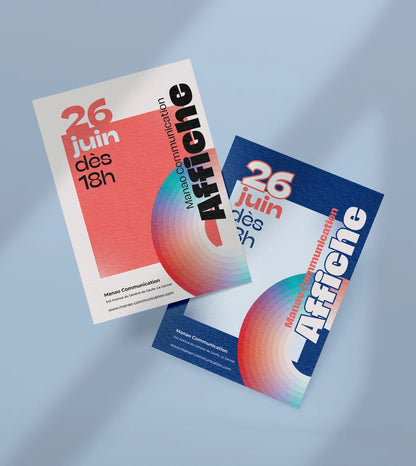 Affiche papier - Manao Communication